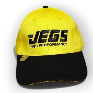 JEGS High Performance Yellow Black Baseball Cap Adjustable Mens‎
